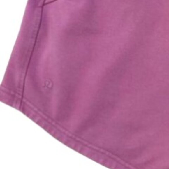 Lululemon Inner Glow Shorts Velvet Dust Pink French Terry 6 - Picture 5 of 7